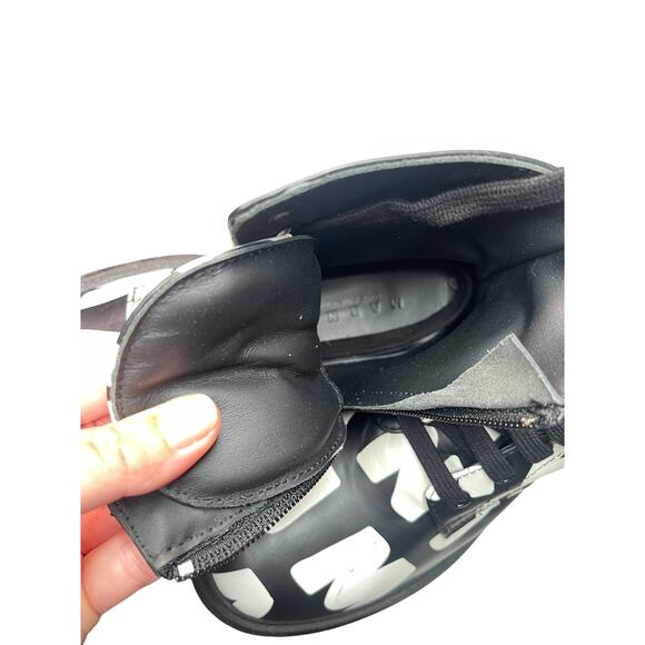 Marni Kids Logo Print Combat Boots NWT size 34 - Picture 5 of 5